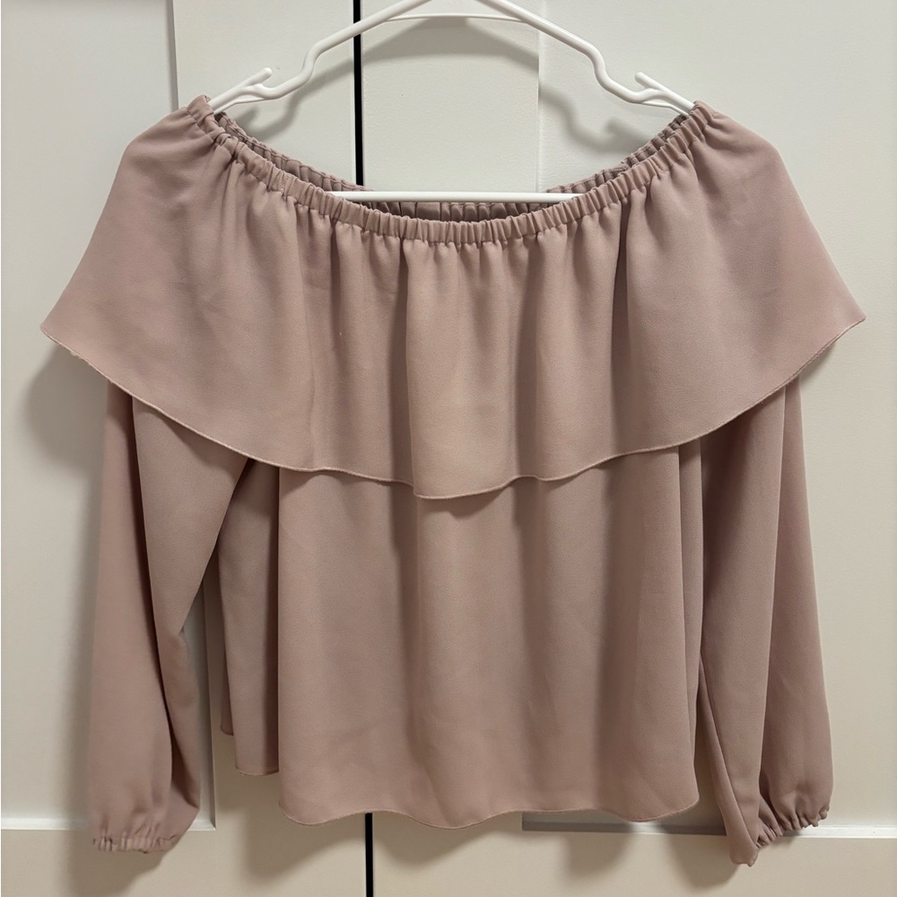 Wilfred Off-Shoulder Mauve Blouse